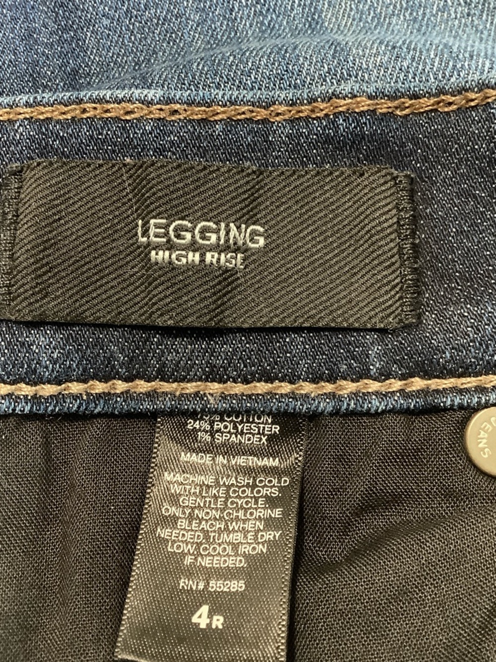 Express Skinny Jeans in Dark Blue Wash - Picture 5 of 5